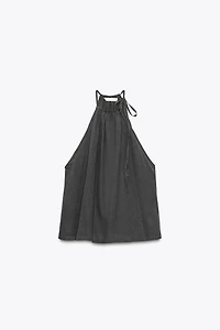FLOWY HALTER TOP