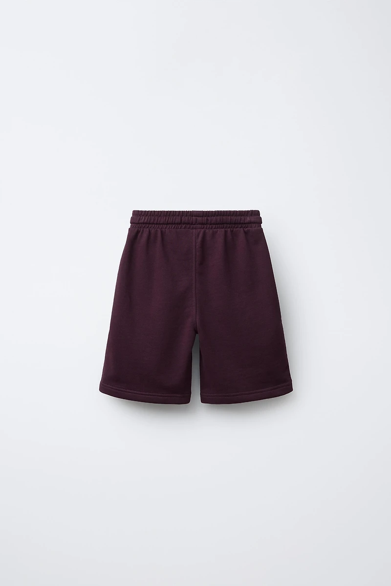 LABEL JOGGING BERMUDA SHORTS