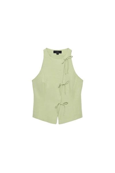 TIED HALTER TOP