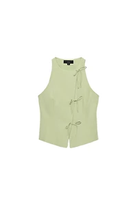 TIED HALTER TOP