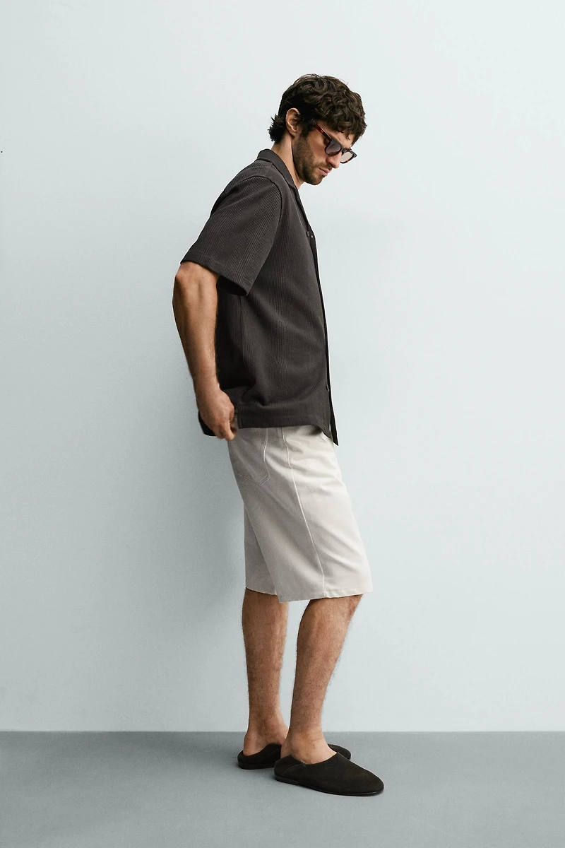TEXTURED REGULAR FIT SHIRT