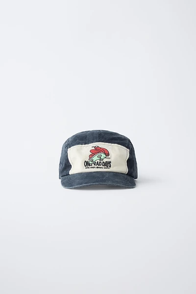 EMBROIDERED WASHED EFFECT CAP