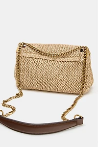 METALLIC CHAIN CROSSBODY BAG