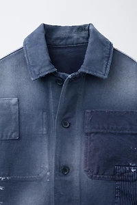 WASHED EFFECT OVERSHIRT