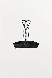 100% BRAIDED LEATHER BRA