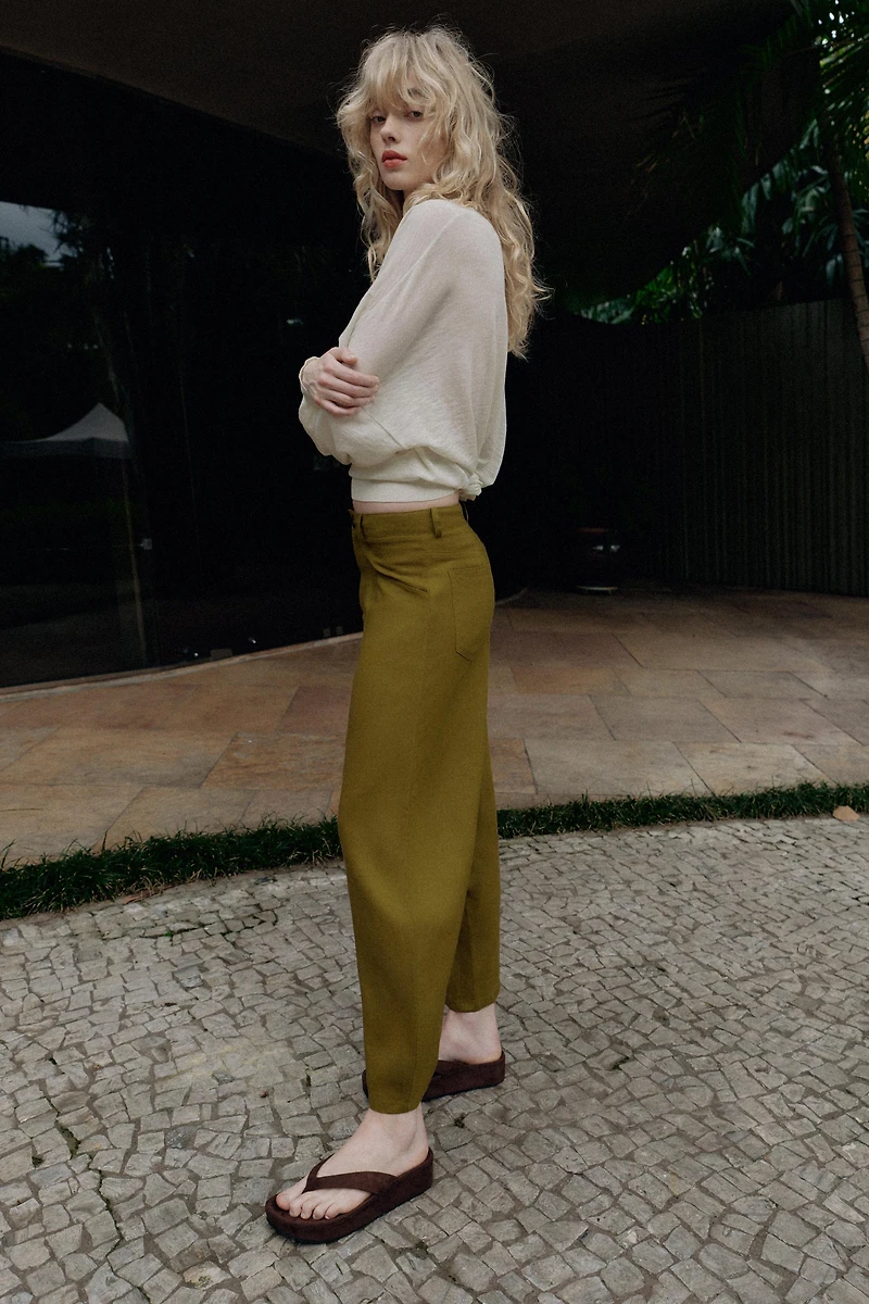LINEN BALLOON PANTS