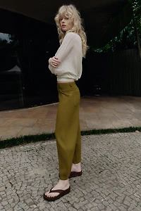LINEN BALLOON PANTS