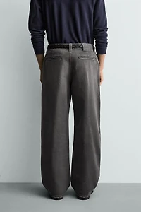 PANTALON CHINO COUPE DÉCONTRACTÉE DÉLAVÉ