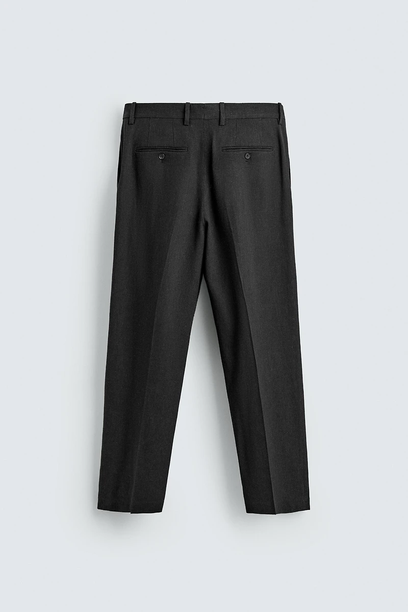 VISCOSE - HEMP SUIT PANTS