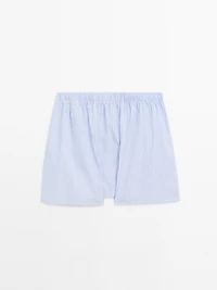 100% cotton striped boxers