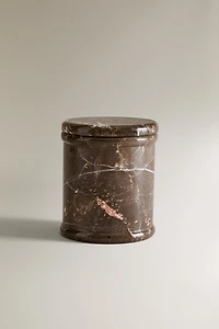 RÉCIPIENT COUVERCLE BOUGIES MARBRE
