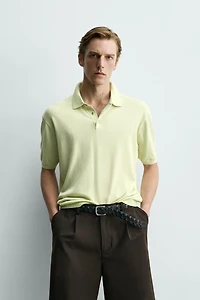 LIGHTWEIGHT COTTON KNIT POLO
