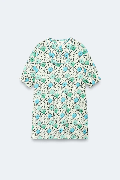 2-14 YEARS / LIMITED EDITION FLORAL PRINT CAFTAN DRESS
