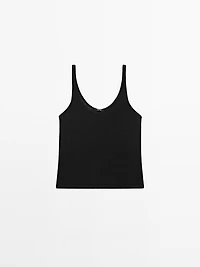 100% linen strappy top