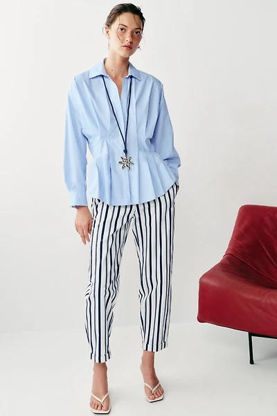 STRIPED CHINO PANTS
