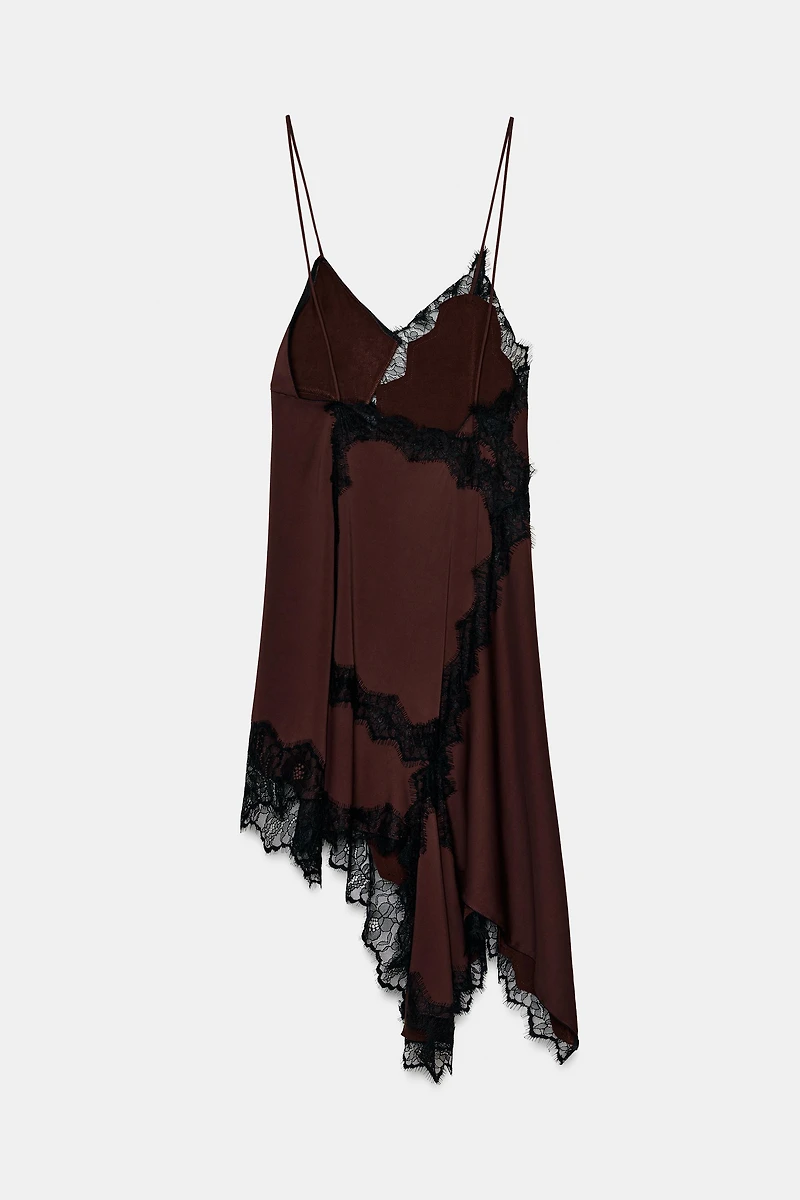 ASYMMETRIC LACE DRESS