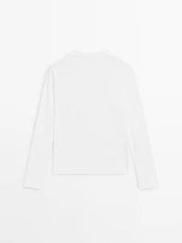 T-shirt à manches longues 100 % coton interlock