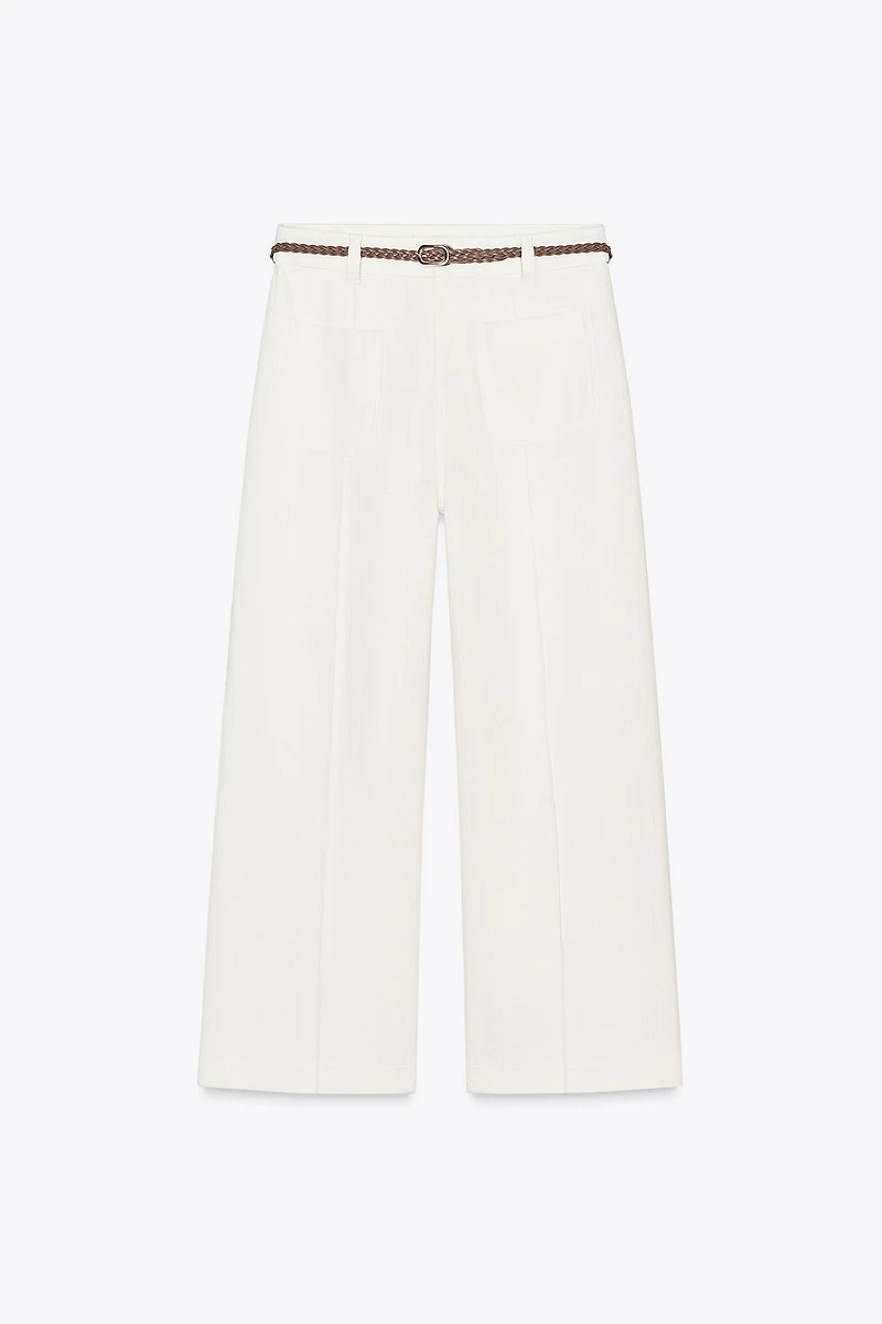 BRAIDED BELT CULOTTES