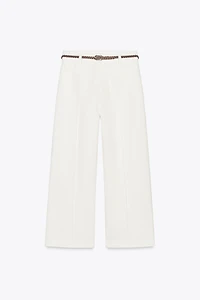BRAIDED BELT CULOTTES