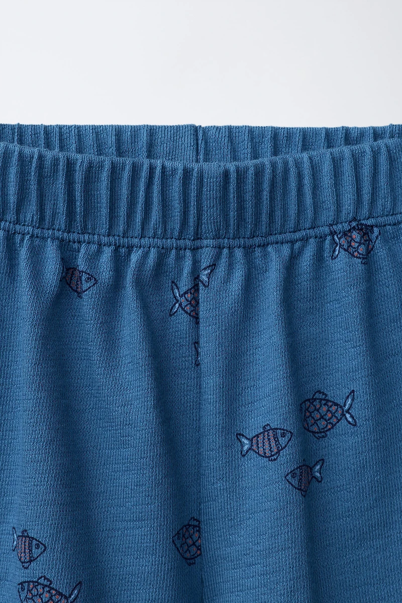 SHORT IMPRIMÉ POISSONS