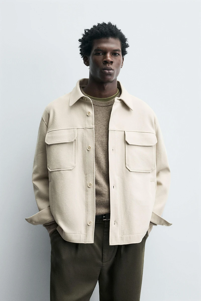 COMFORT TEXTURED OVERSHIRT