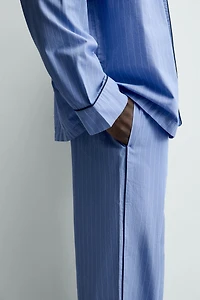 PAJAMA SET WITH CONTRAST PIPING