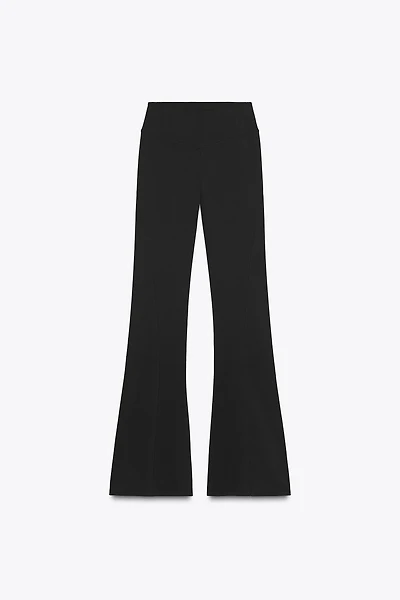 SEAMLESS NYLON FLARE PANTS