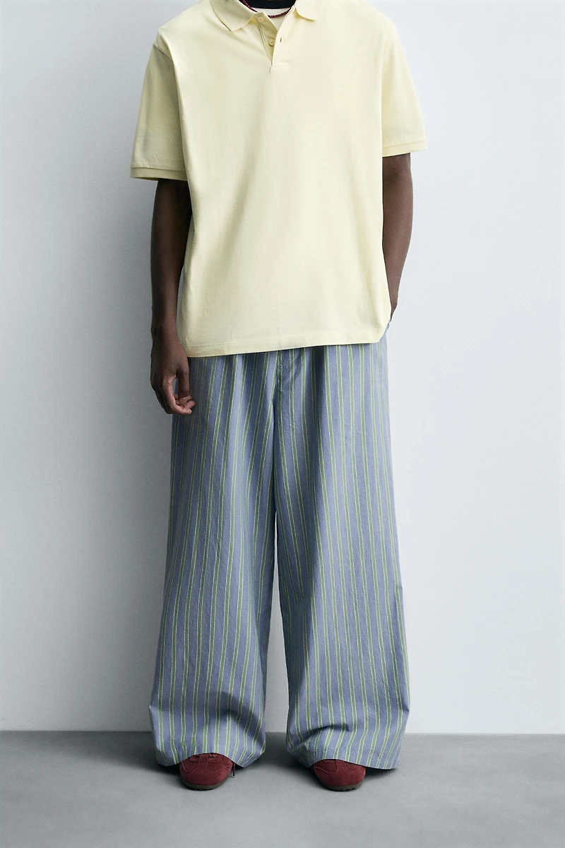 PANTALON OVERSIZE FIT RAYURES