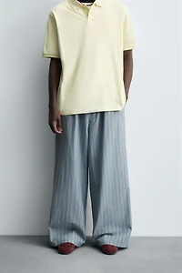 PANTALON OVERSIZE FIT RAYURES