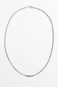 Mixed bead detail necklace