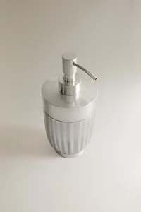 DISTRIBUTEUR SAVON MÉTAL ONDULÉ