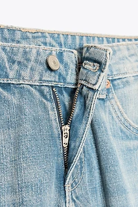 TRF LOW RISE WIDE LEG JEANS