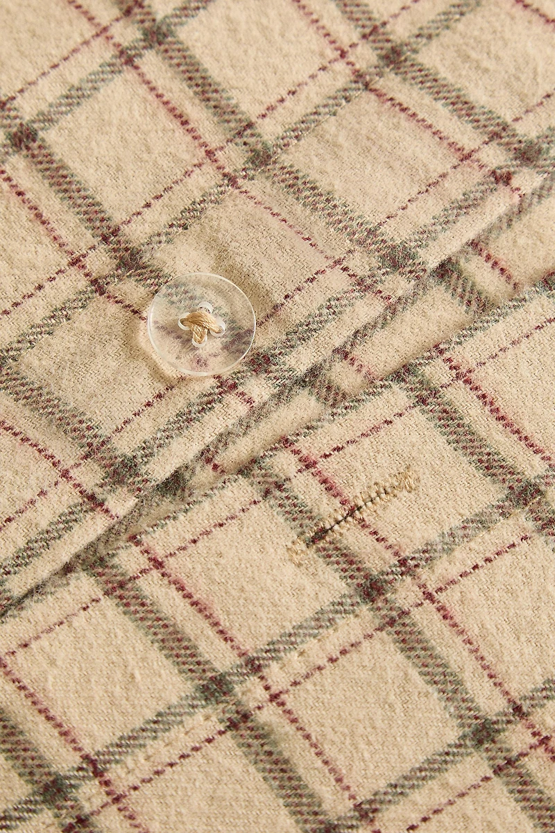 HOUSSE DE COUETTE FLANELLE CARREAUX