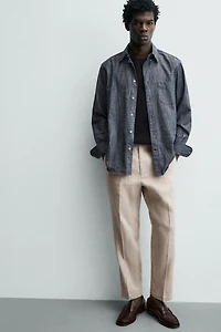 PANTALON REGULAR FIT 100% LIN