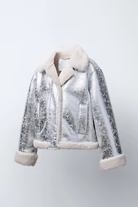 METALLIC DOUBLE-FACED JACKET