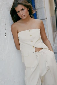 BUTTONED VEST TOP