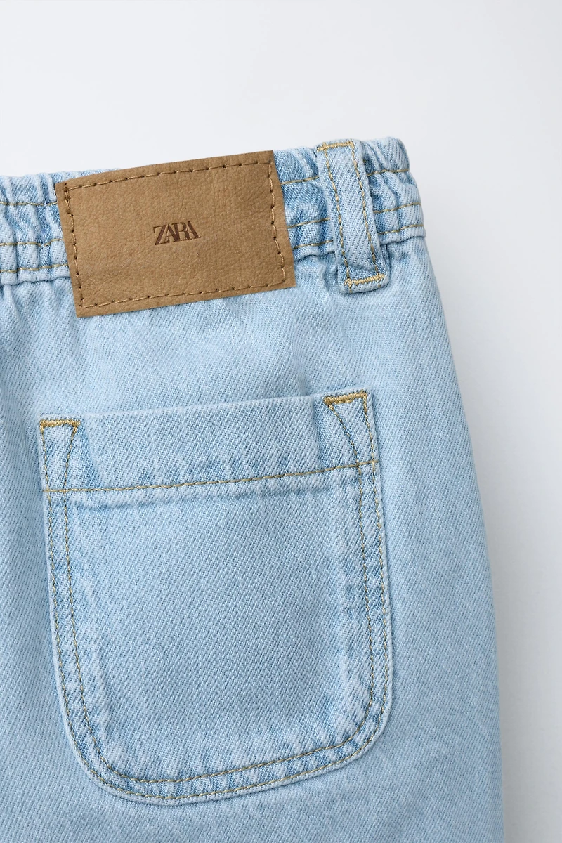 TAPERED WIDE JEANS