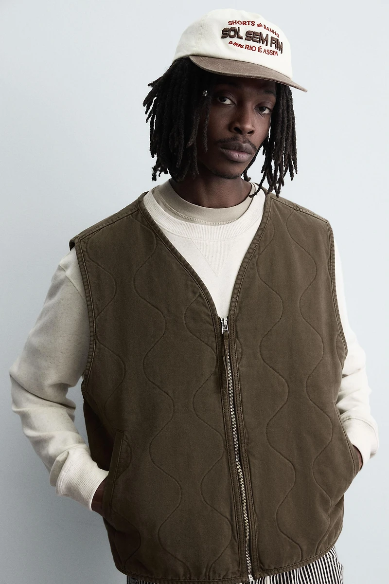 STITCHED PUFFER VEST