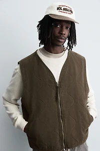 STITCHED PUFFER VEST