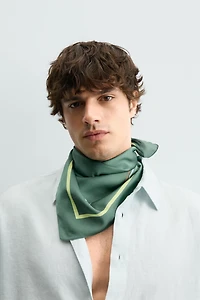 GEOMETRIC PRINT FLOWY BANDANA