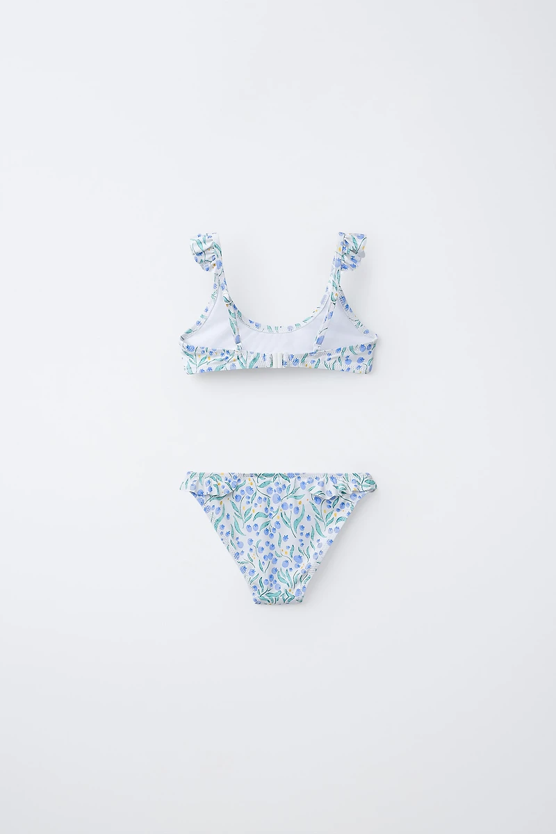 AGES 6-14 / LEAF PRINT BIKINI