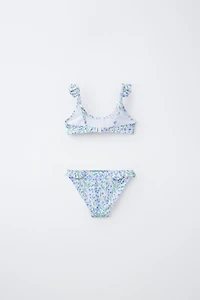 AGES 6-14 / LEAF PRINT BIKINI