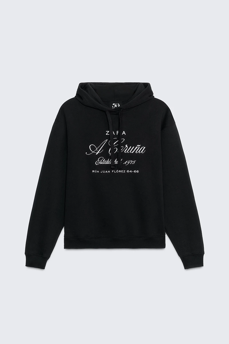 50TH ANNIVERSARY EMBROIDERED HOODIE SWEATSHIRT