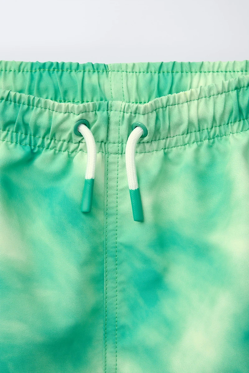 6-14 YEARS/ TIE-DYE SWIM SHORTS