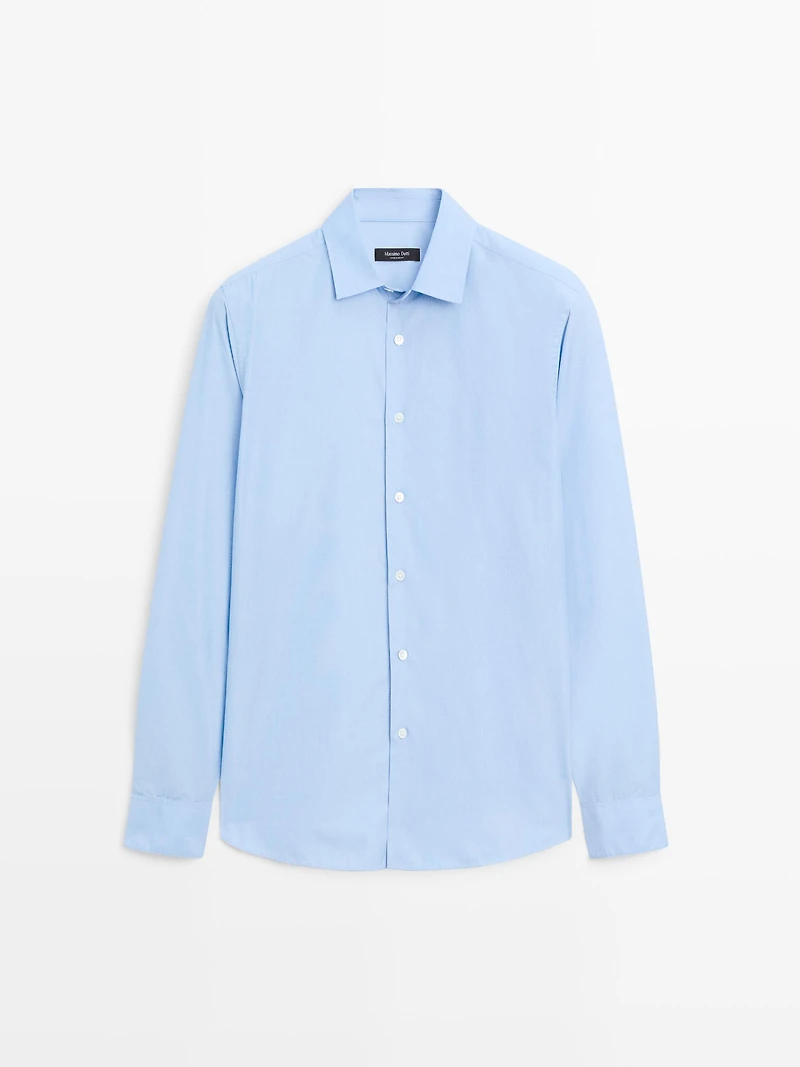 Regular-fit 100% cotton shirt