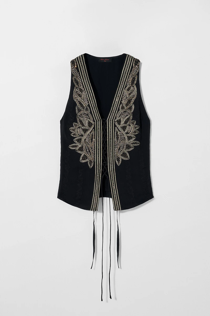 EMBROIDERED VEST KATE MOSS X ZARA