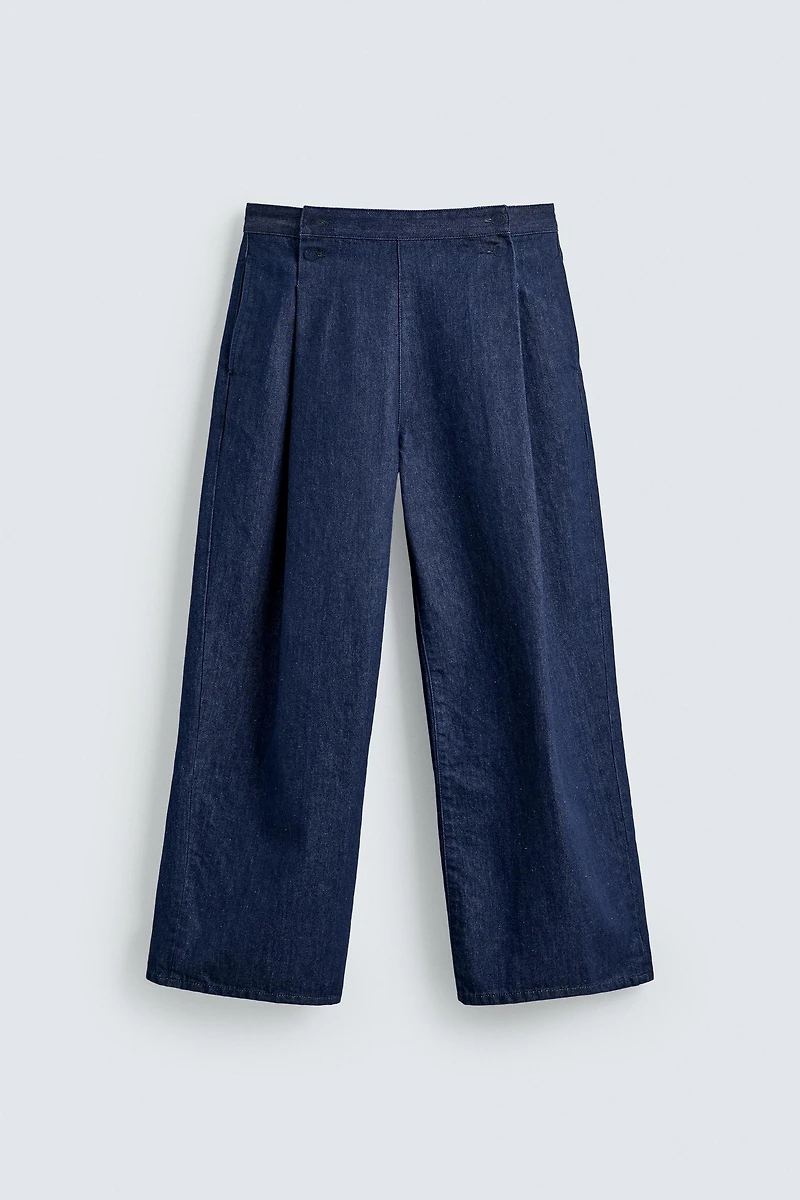 WIDE-LEG DENIM TROUSERS HARRY LAMBERT FOR ZARA X DISNEY