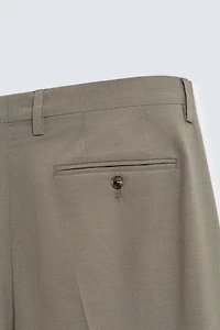 TEXTURED SUIT PANTS