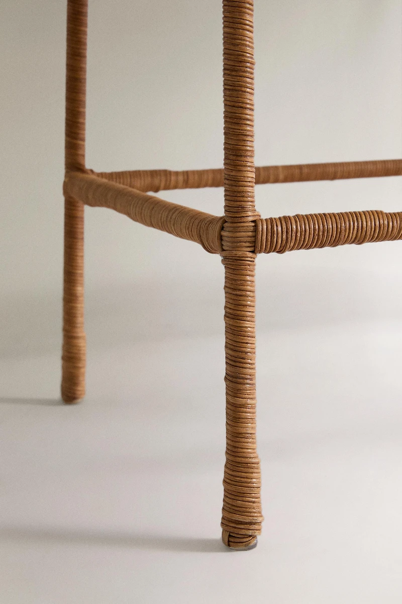 RATTAN BENCH