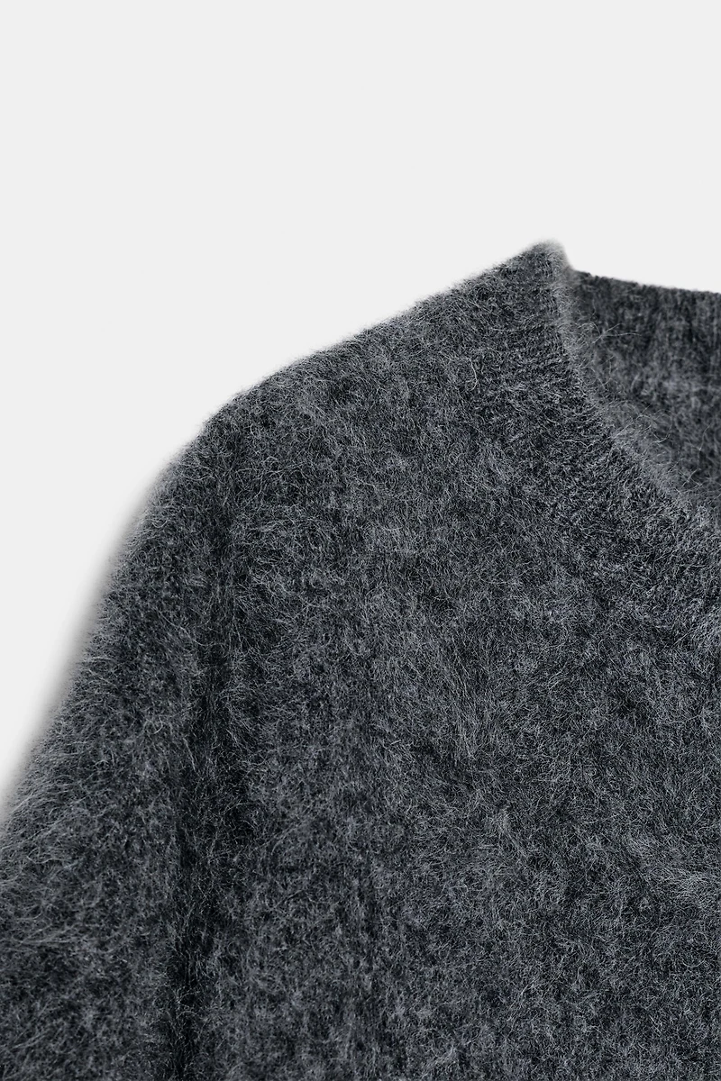 100% WOOL OVERSIZED SHORT SLEEVE JUMPER